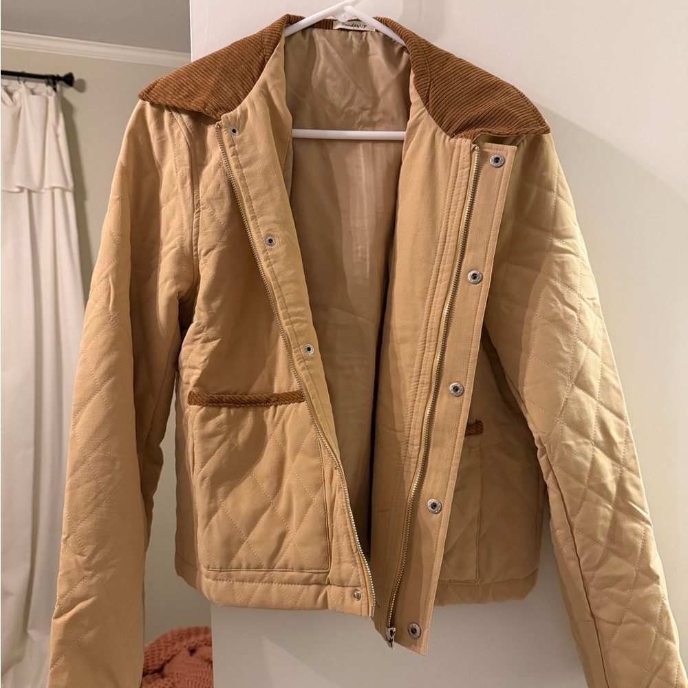 Tan Quilted Women's Boutique Jacket